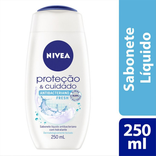 NIVEA SAB LIQ 250ML ANTIBACTERIANO FRESH