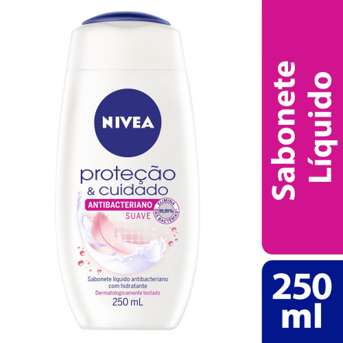 NIVEA SAB LIQ 250ML ANTIBACTERIANO SUAVE