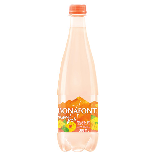 AGUA BONAFONT C/GAS 500 ML PINGO ABACAXI E HORTELA