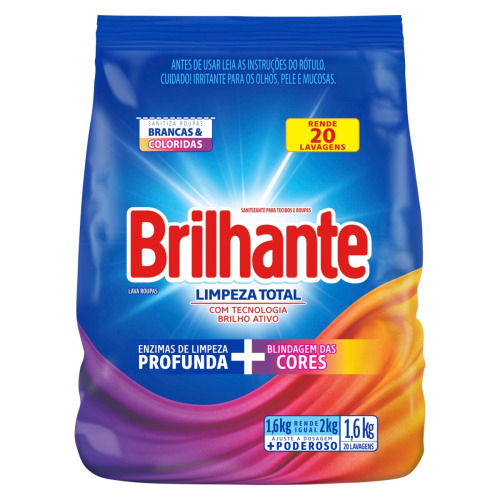 SABAO PO BRILHANTE SC 1,6KG LIMP TOTAL
