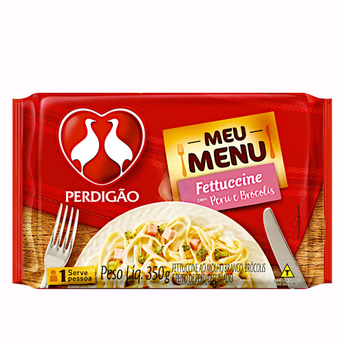 PERDIGAO MEU MENU FETTUCINE MOLHO BRANCO 350G