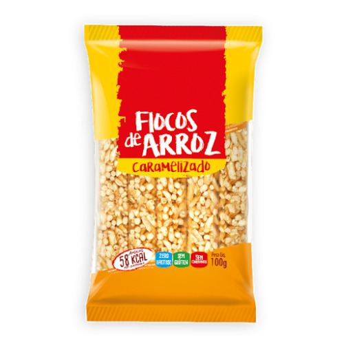 FLOCOS DE ARROZ CARAMELIZADO GUIMARAES 100G
