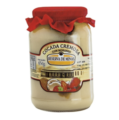 RESERVA DE MINAS COCADA CREMOSA C MORANGO 680G
